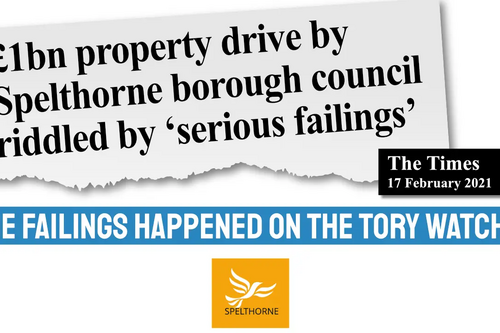 Spelthorne Liberal Democrats - Tory £1b gamble on property