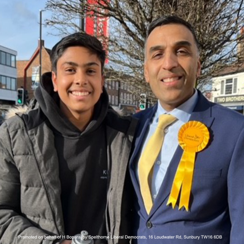 Harry with young man in Ashford