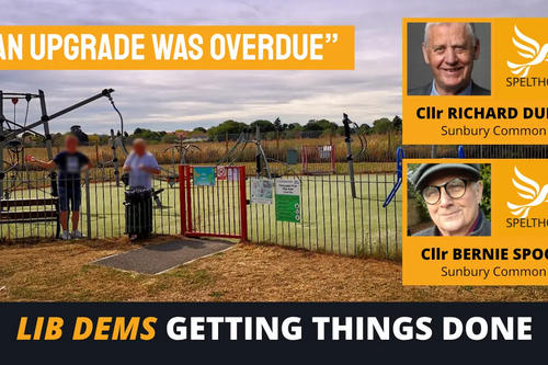 Image courtesy of Spelthorne Liberal Democrats Spelthorne Liberal Democrats Kenyngton Park Recreation Ground